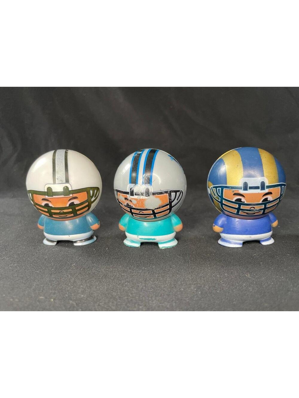 NFL Lil Teammates Figures Lot 3 Mini Football Players Raiders Lions Rams